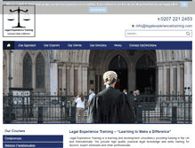 Tablet Screenshot of legalexperiencetraining.com